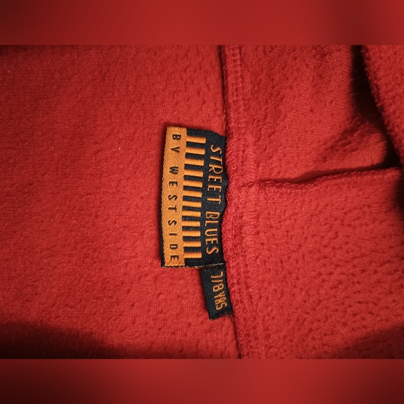 Street Blues Red Hoodie Jacket for 7/8 years child - Picture 5 of 8